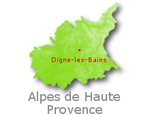 Carte préfecture ALPES DE HAUTE PROVENCE (04)