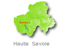 Carte préfecture HAUTE SAVOIE (74)